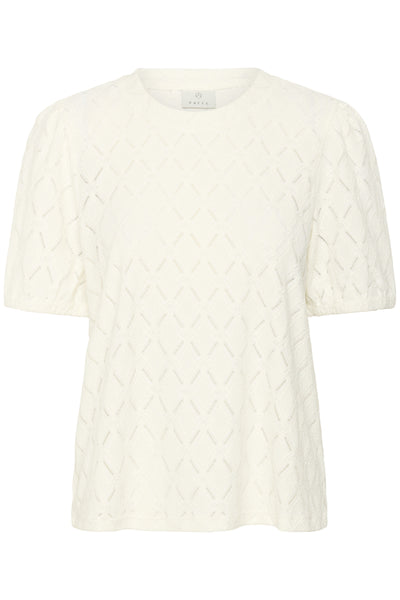 KAtine Short SL Lace Blouse Chalk - 10552453 Thumbnail