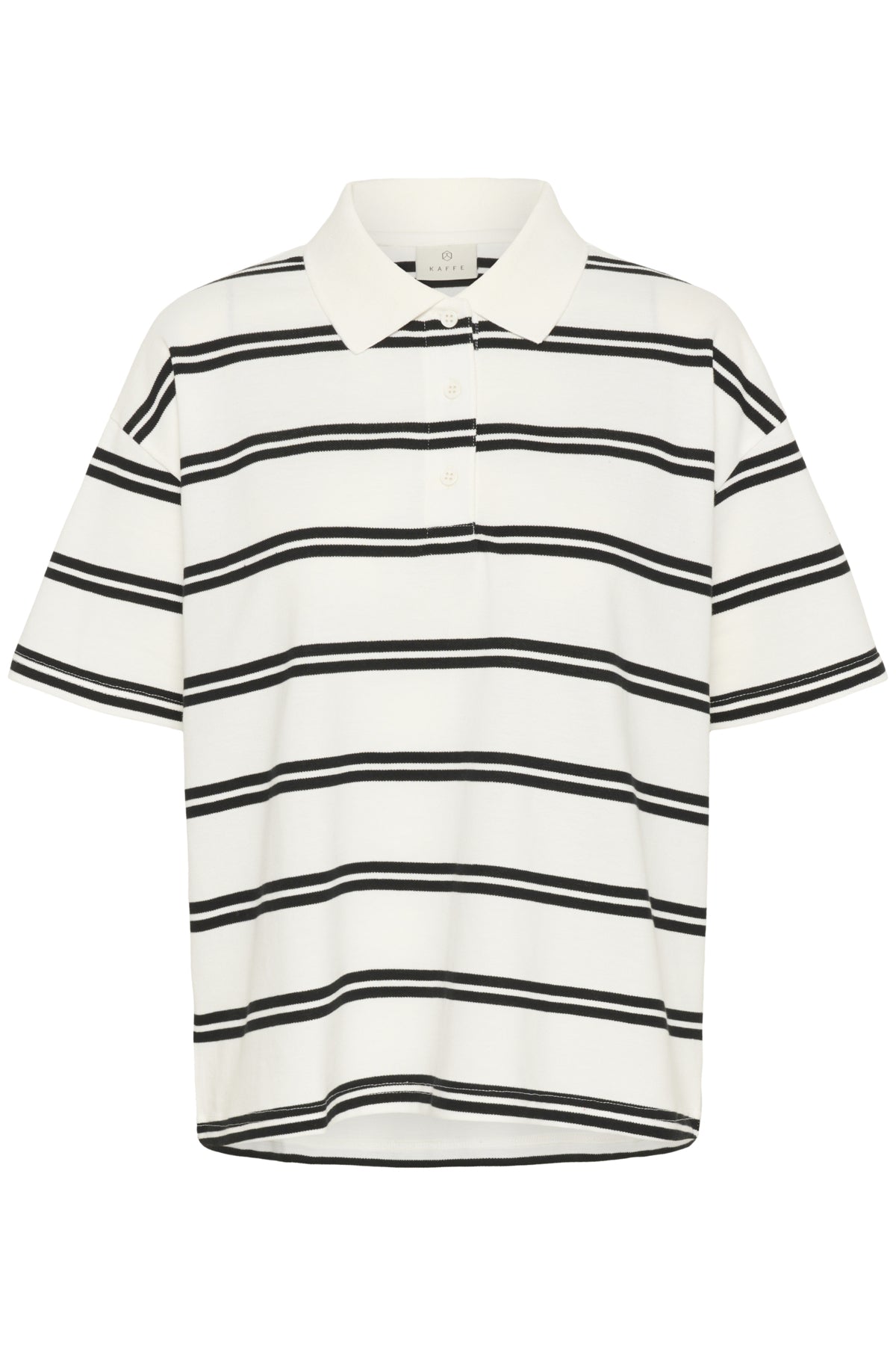 KApirrie Pikétröja Chalk W. Black Twin Stripes - 10552460