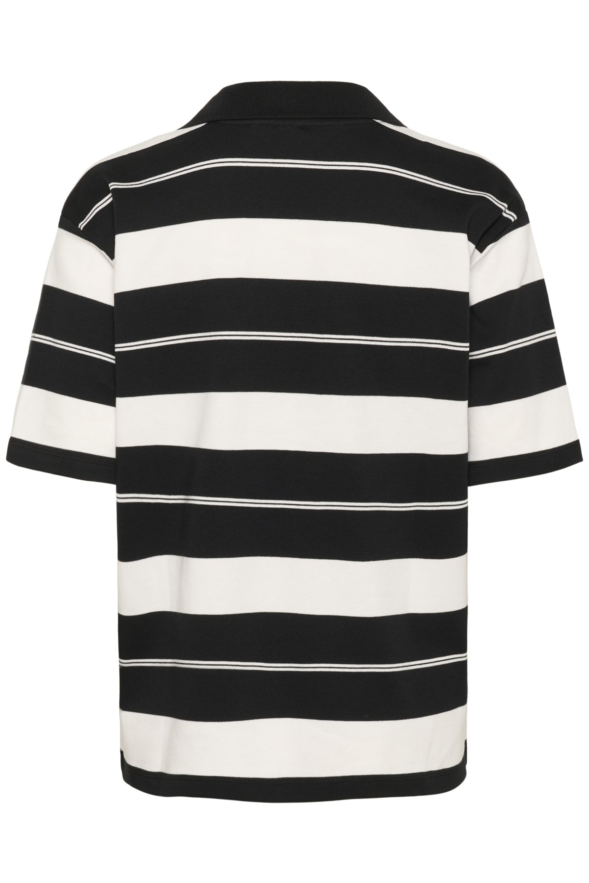 Karina Pikétröja Deep Black med Kritstrecksränder - 10552466