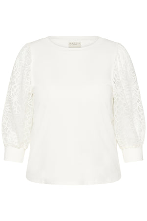 KCbella Lace T-Shirt Chalk - 110602 - 10581899