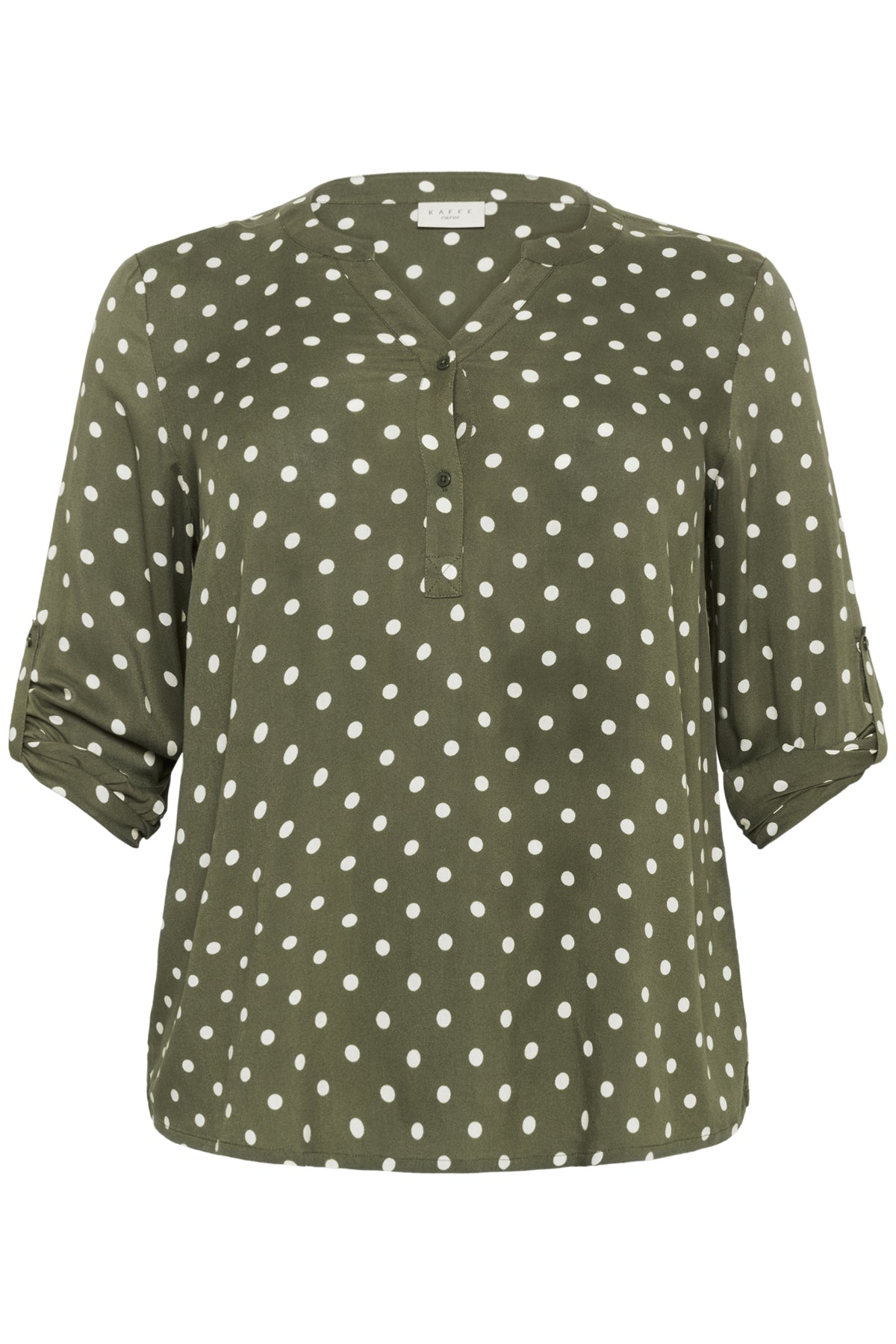 KCsida Dot Blouse Grape Leaf / Chalk Dot