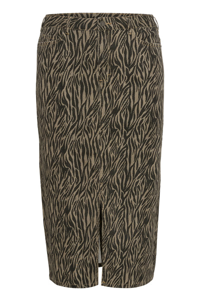 KAleonoma Denimskirt Feather Gray / Black Animal - 10583408 Thumbnail