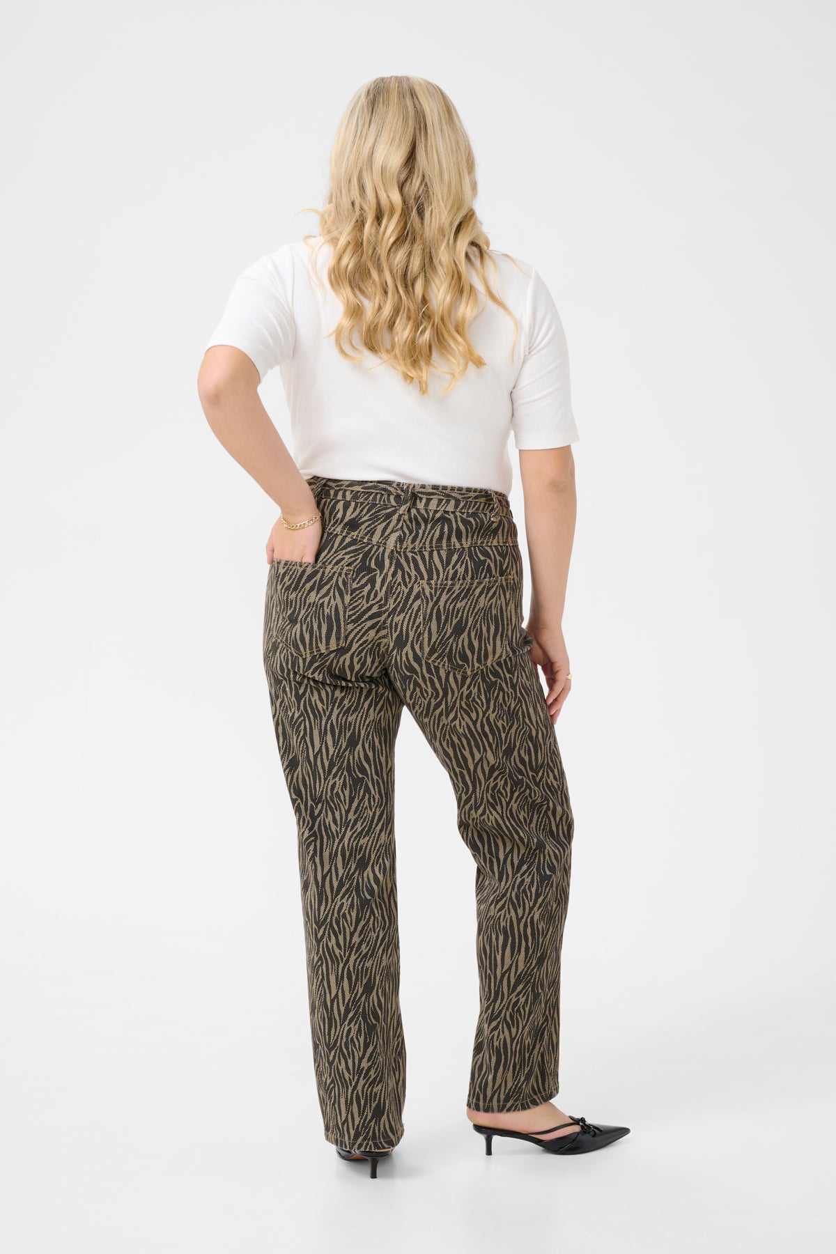 KCleonoma Straight Jeans Feather Gray / Black Animal - 10583410
