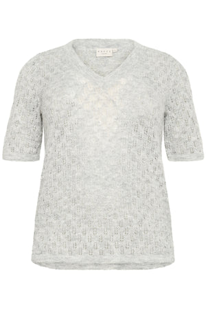 KCloura Pullover Ljusgråmelerad - 10583481