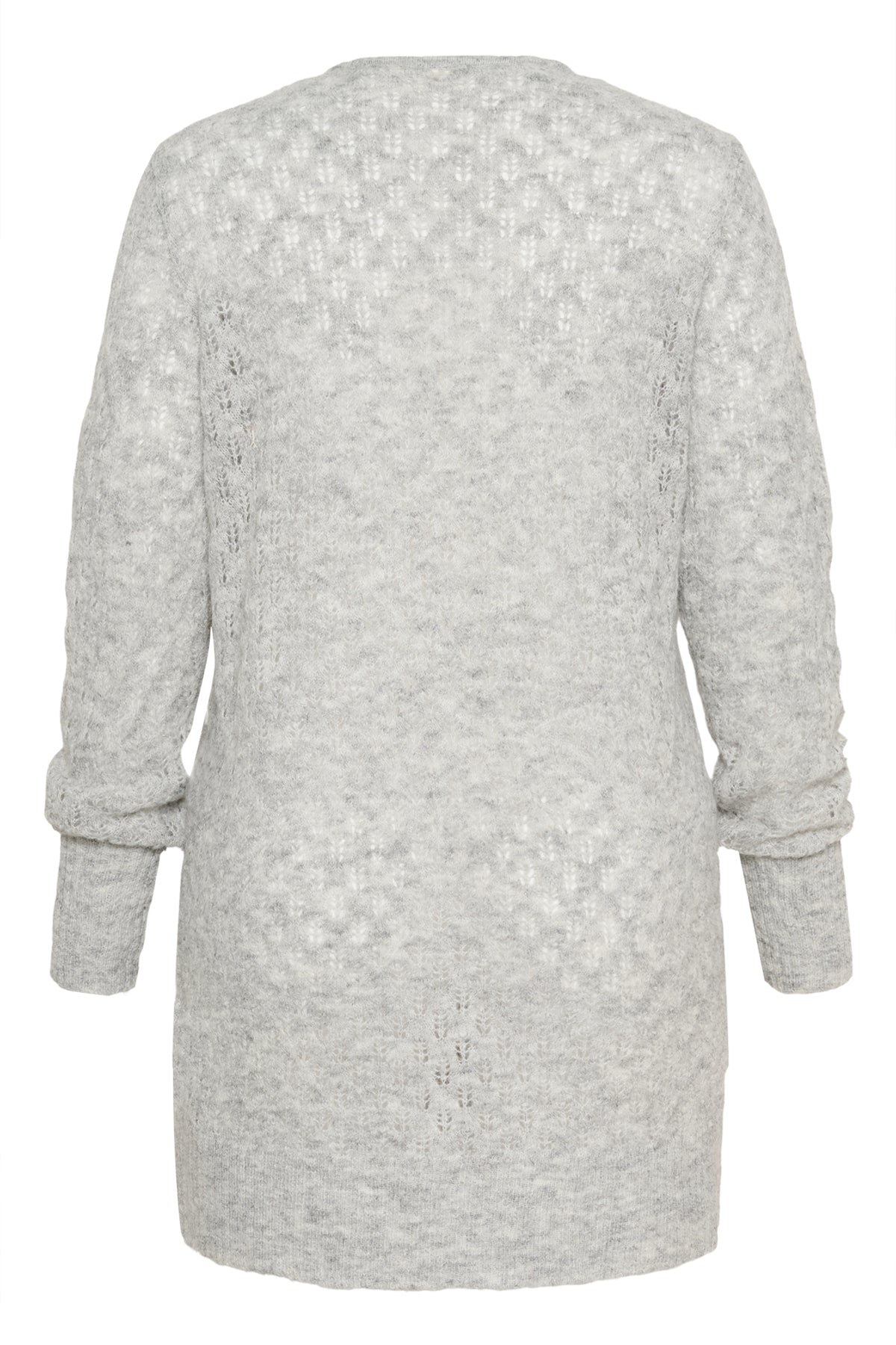 KCloura Cardigan Ljusgråmelerad - 10583482