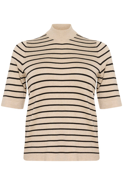 KClizzy Randig Polotröja Feather Gray / Black Stripe - 10583484 Thumbnail