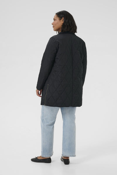 KCnelli Long Jacket Black deep Thumbnail
