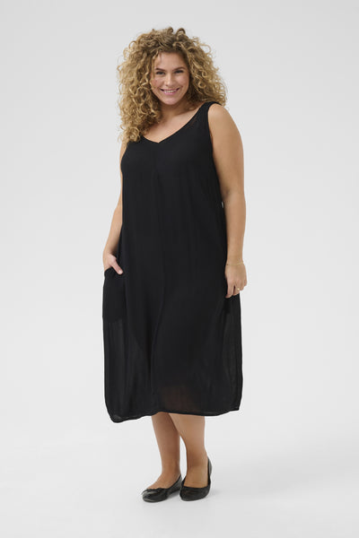 KCcaisy Ami Solid Dress Black deep Thumbnail