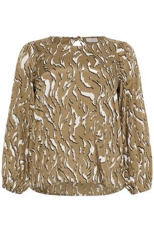 KCmilina Blouse Toasted Coconut Graphic Animal - 10583607