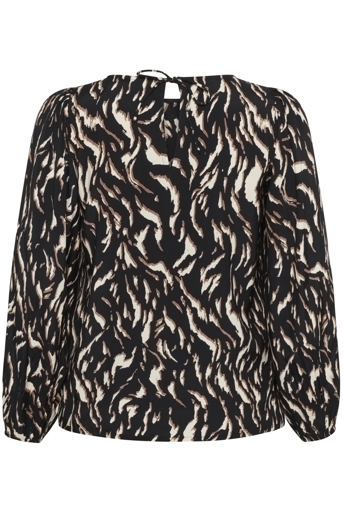 KCmilina Blus Svart/Brun Grafisk Animal - 10583607