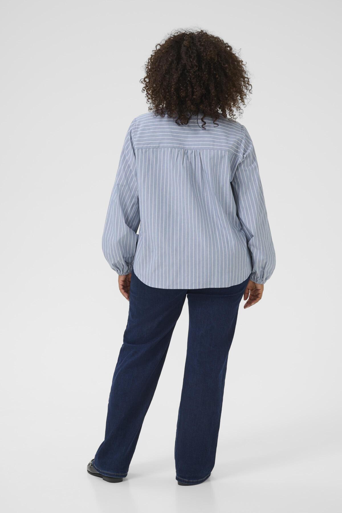 KCmelina Blouse Windward blue melange stripe - 10583625