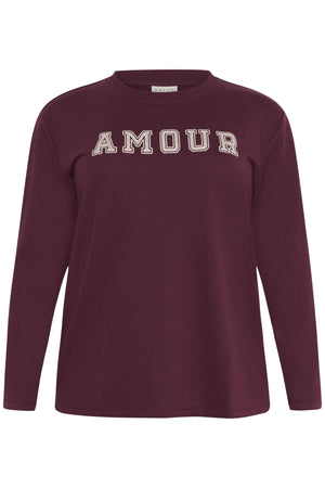 KCeliza Sweatshirt Windsor Wine/Amour Embd. - 10583639