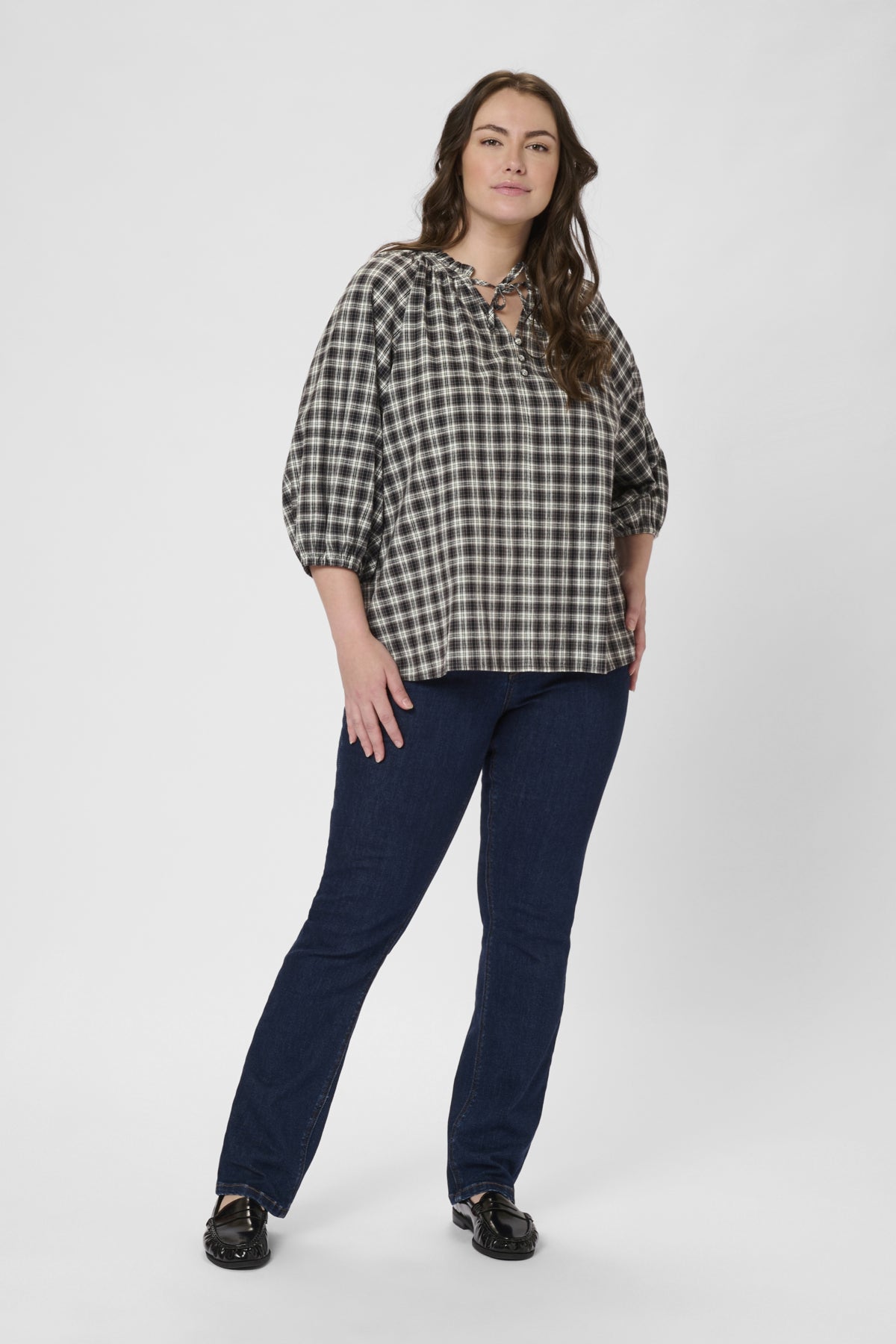 KCelina Blus Svart/Grårutig - 10583644