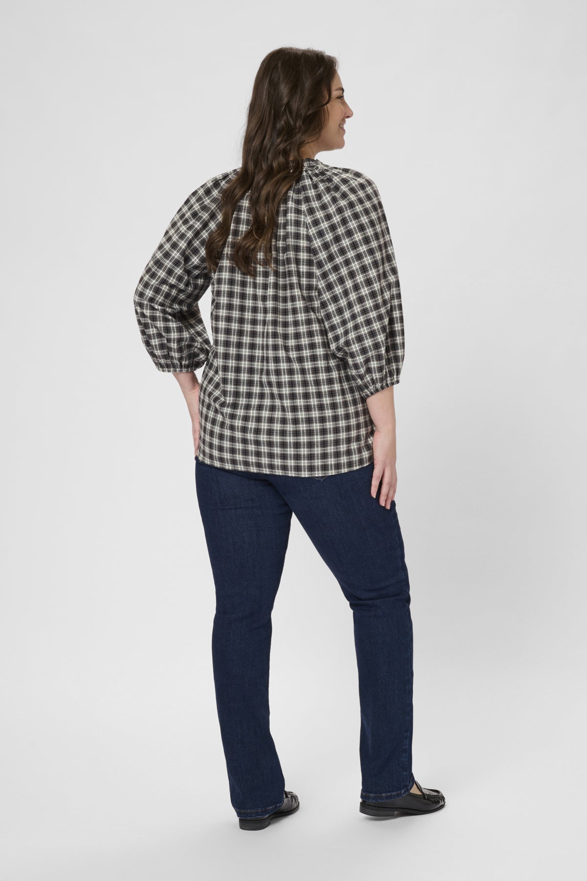 KCelina Blus Svart/Grårutig - 10583644