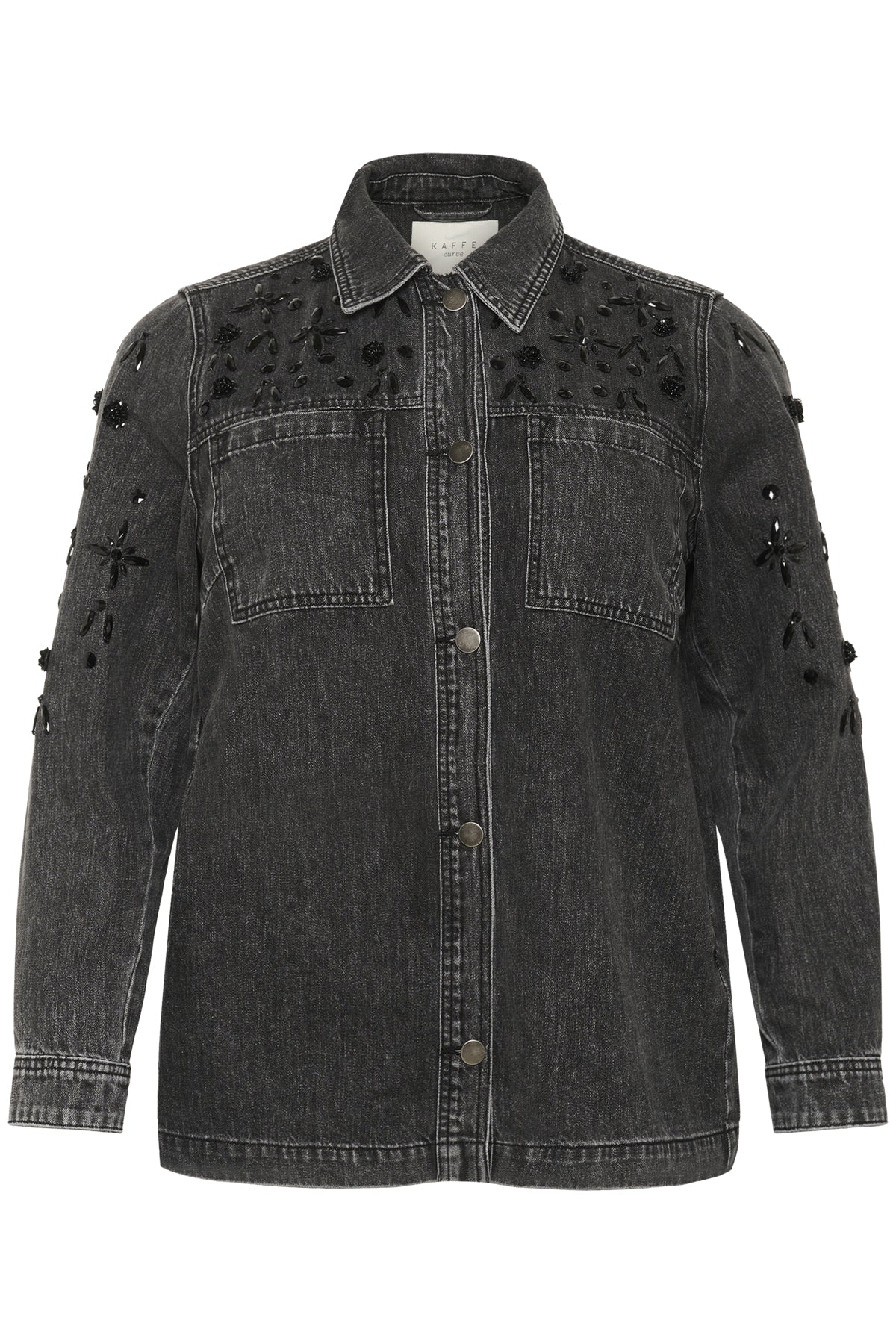 KCjaida Denim Jacket Mörkgrå tvättad denim - 10583648