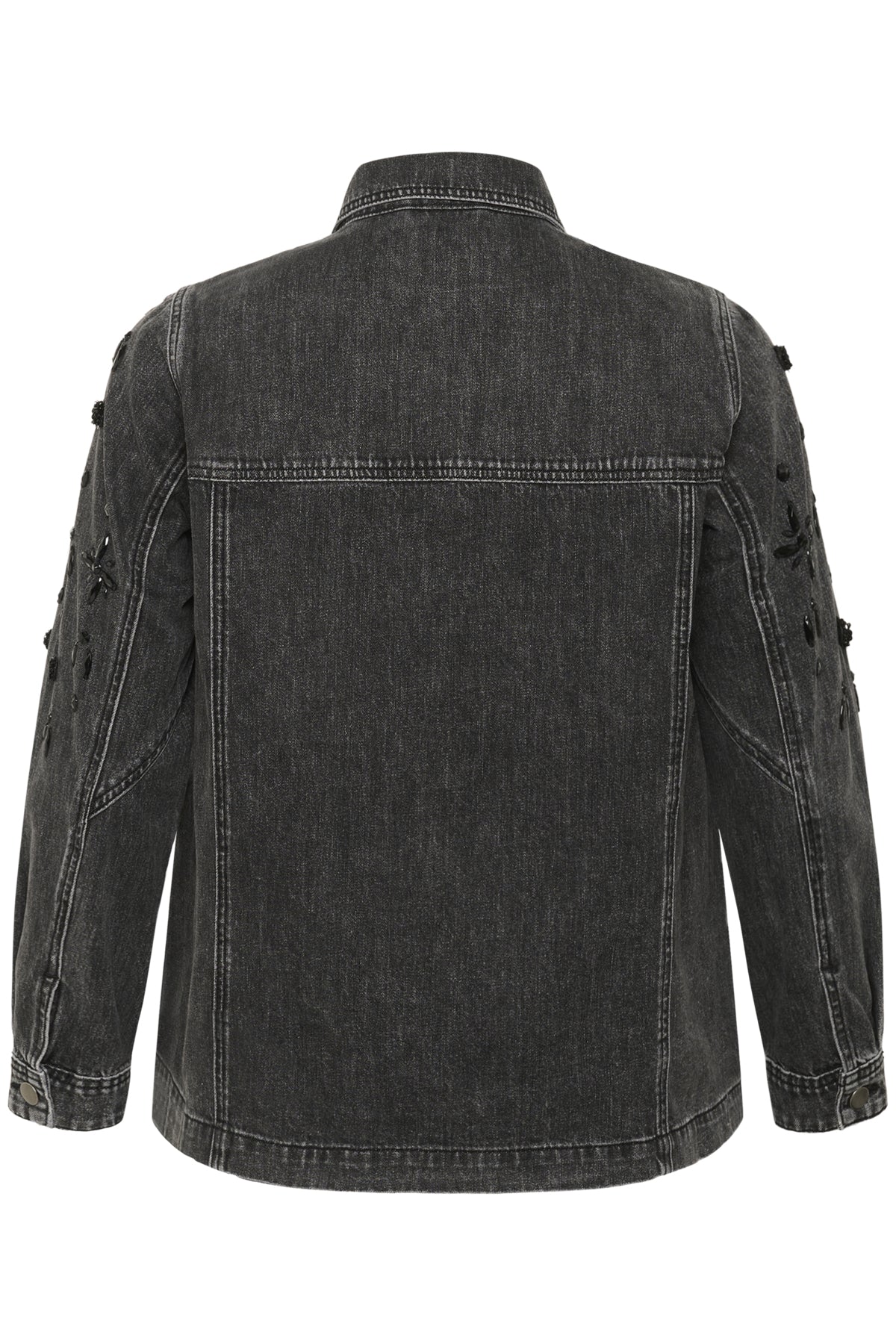 KCjaida Denim Jacket Mörkgrå tvättad denim - 10583648