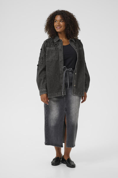 KCjaida Denim Jacket Mörkgrå tvättad denim - 10583648 Thumbnail