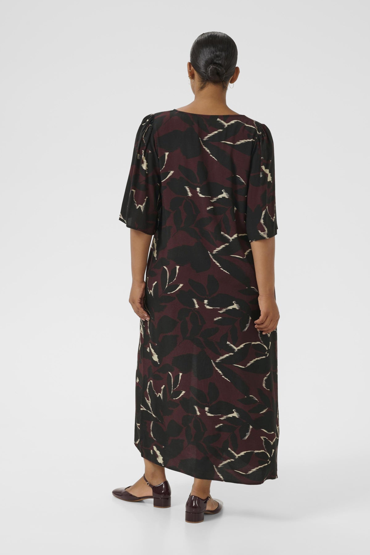 KCmilana Klänning Windsor Wine/Black Flower - 10583650