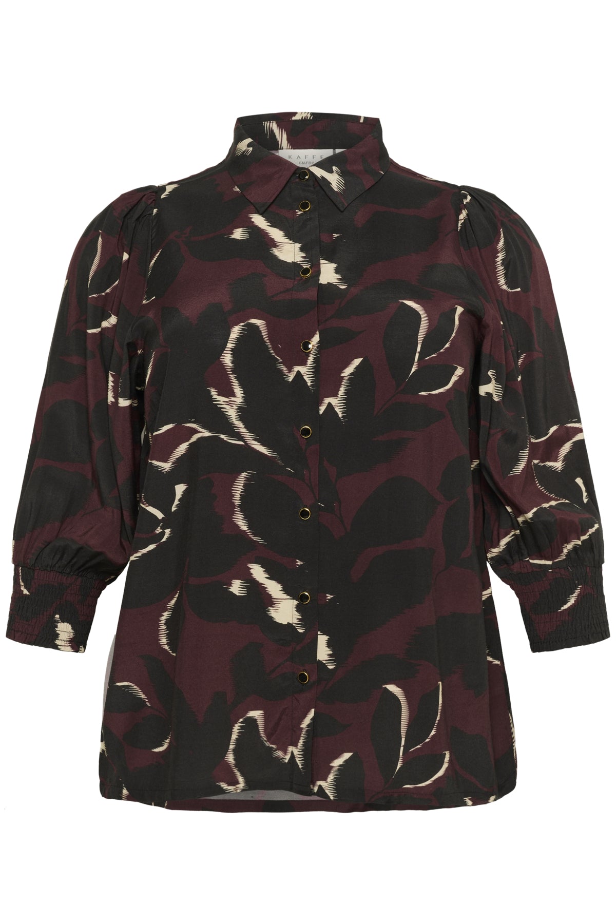 KCmilana Skjorta Windsor Wine/Black Flower - 10583651