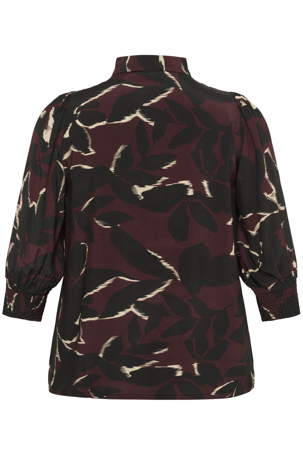 KCmilana Skjorta Windsor Wine/Black Flower - 10583651