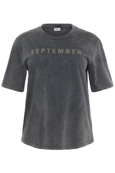 KCserina T-Shirt Washed mörkgrå - 10583679 Thumbnail
