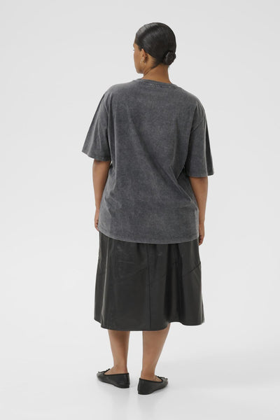 KCserina T-Shirt Washed mörkgrå - 10583679 Thumbnail