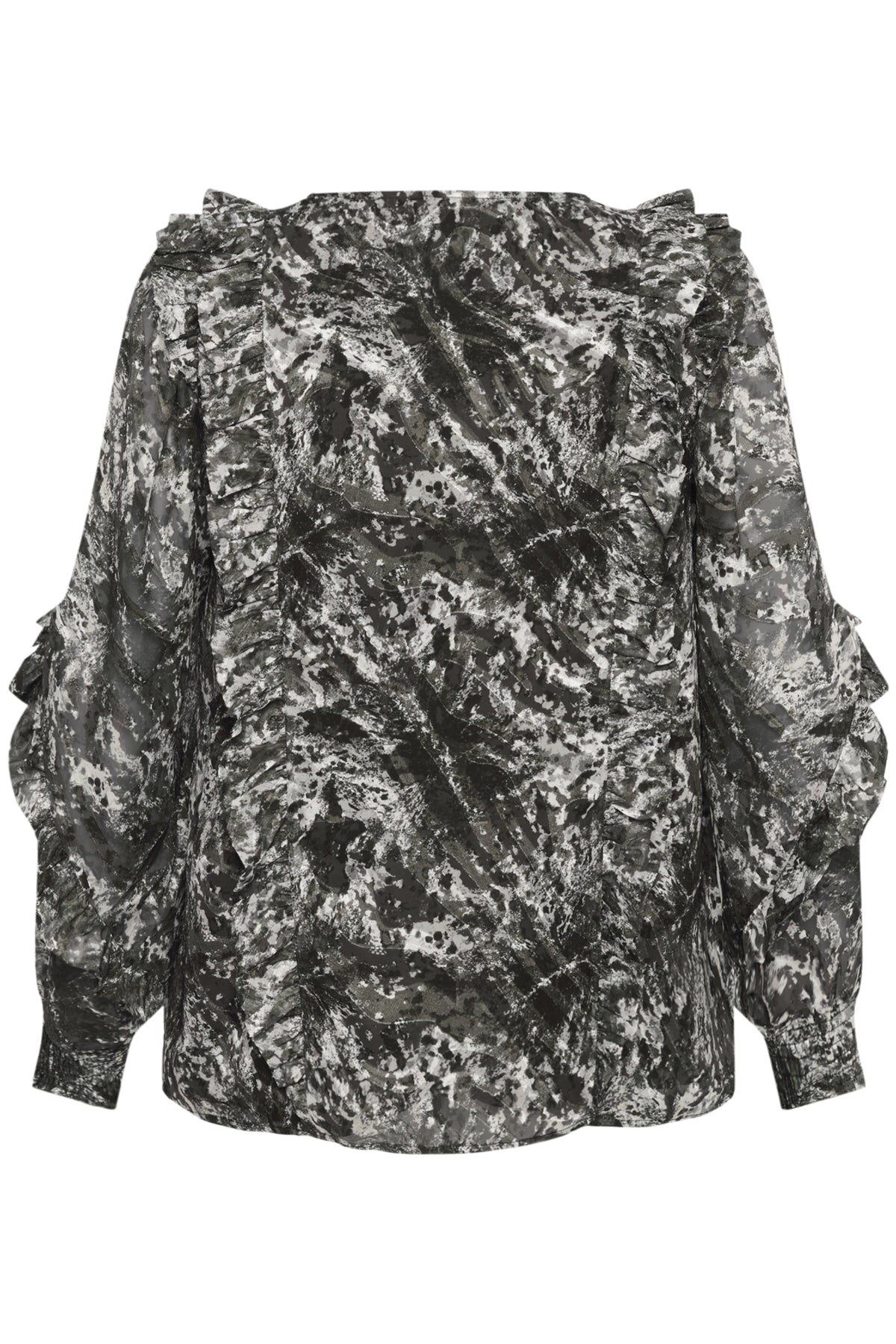 KCalicia Blouse Black/Grey Abstract Graphic - 10583690