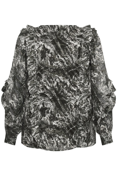 KCalicia Blouse Black/Grey Abstract Graphic - 10583690 Thumbnail