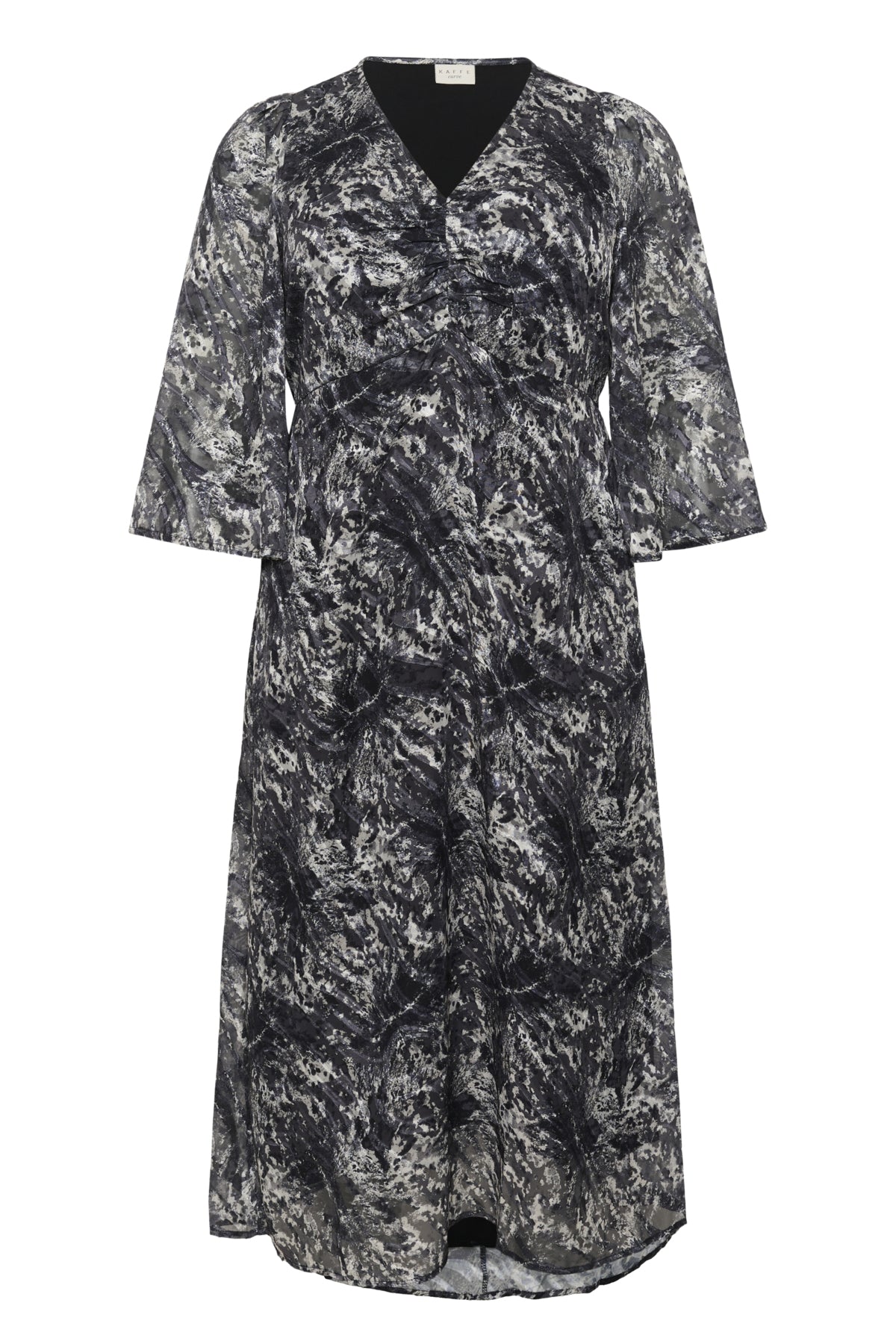 KCalicia Long Dress Svart/Grå Abstrakt Grafik - 10583692