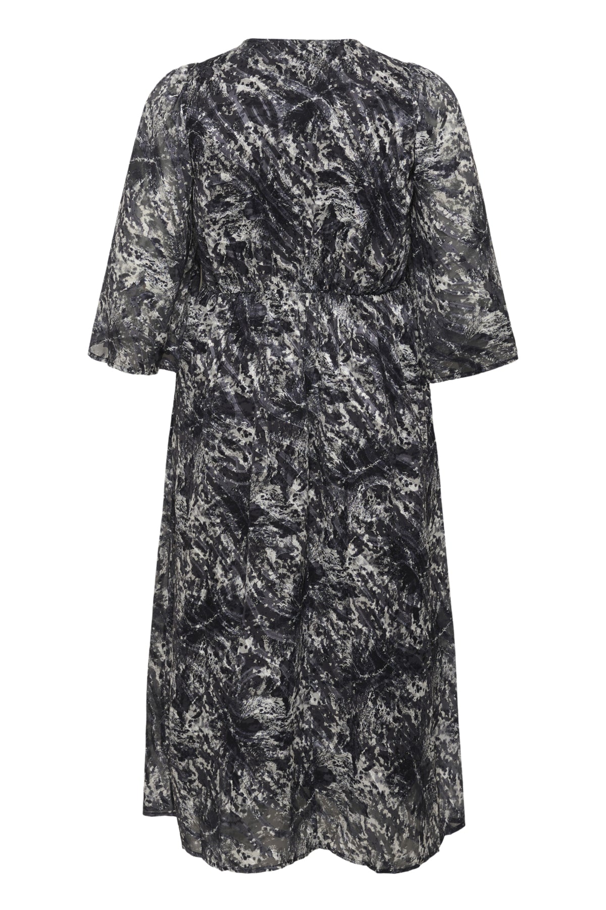 KCalicia Long Dress Svart/Grå Abstrakt Grafik - 10583692