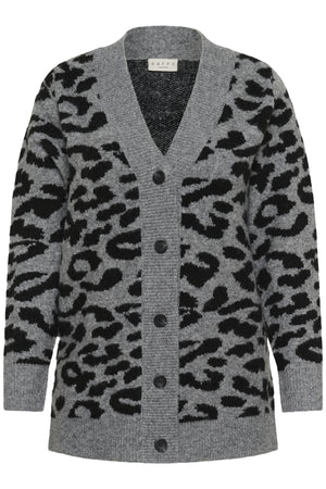KCsandia Cardigan LGM/Black Leopard - 10583697
