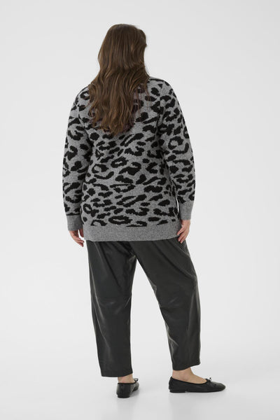 KCsandia Cardigan LGM/Black Leopard - 10583697 Thumbnail