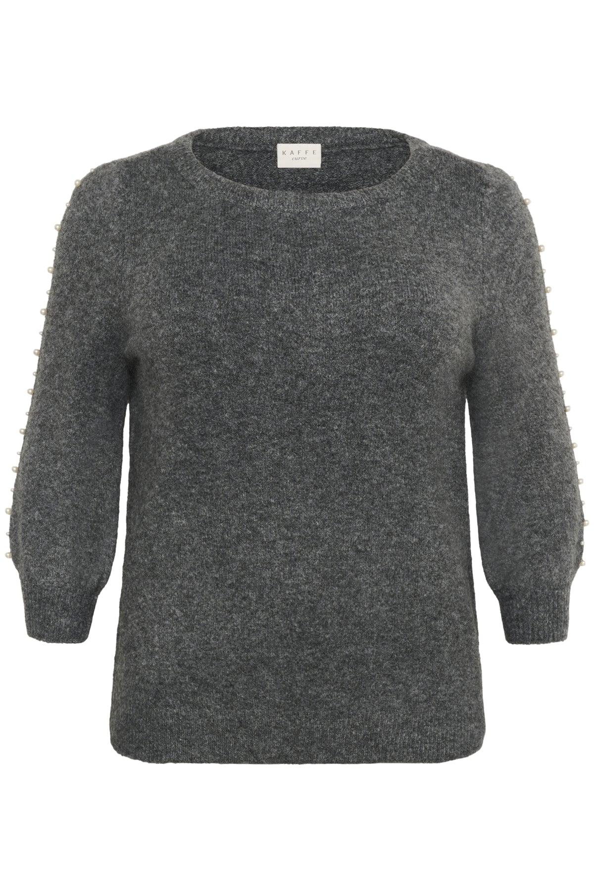 KCletty Pullover Gråmelerad - 10583703