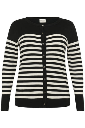 KClizzy Stripe Cardigan Black/Turtledove Half Stripe - 10583704