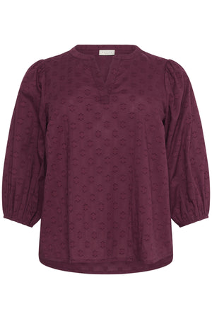 KCloulou Blouse 3/4 SL Windsor Wine - 10583706