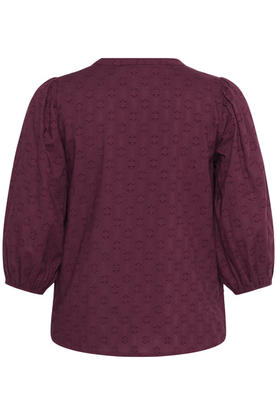KCloulou Blouse 3/4 SL Windsor Wine - 10583706 Thumbnail