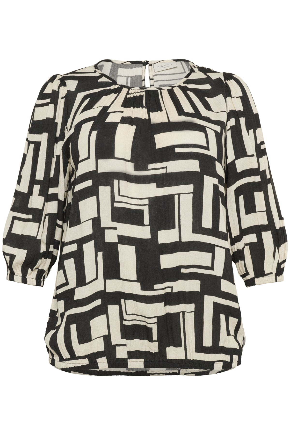 KCmarina Ami Blus Svart/Vit Grafisk - 10583716