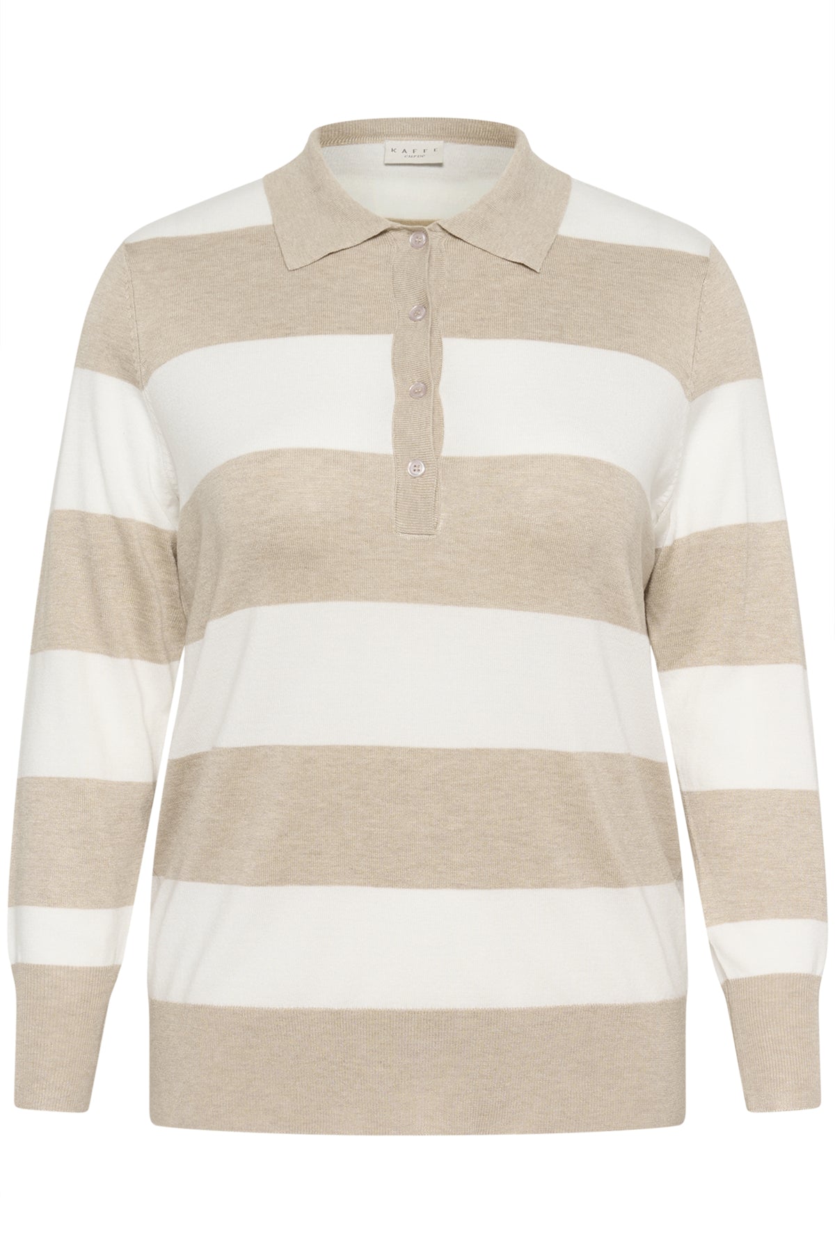 KClizzy Randig Polotröja Feather Gray / Chalk Stripe - - 10583718