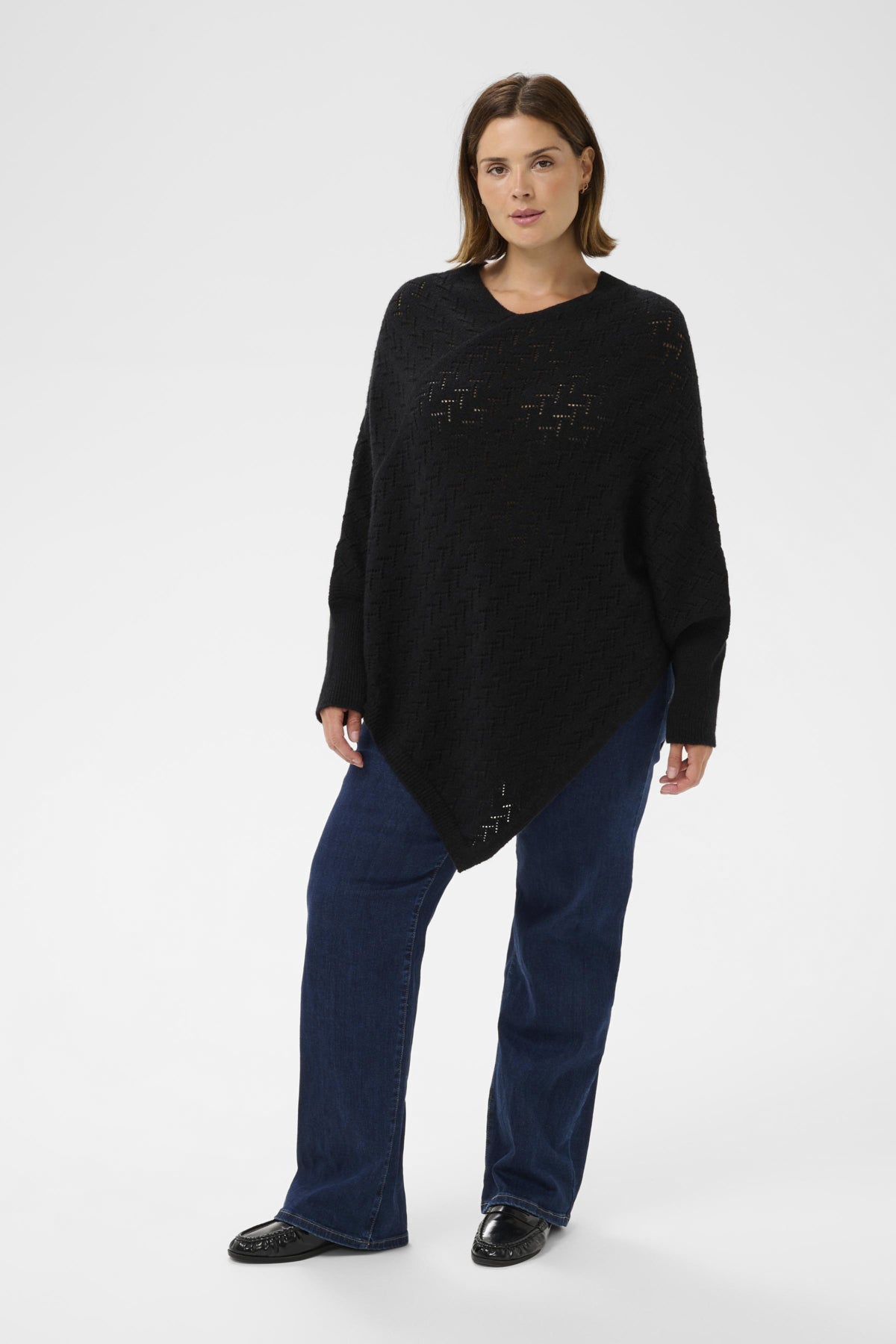 KColina Poncho Svart deep