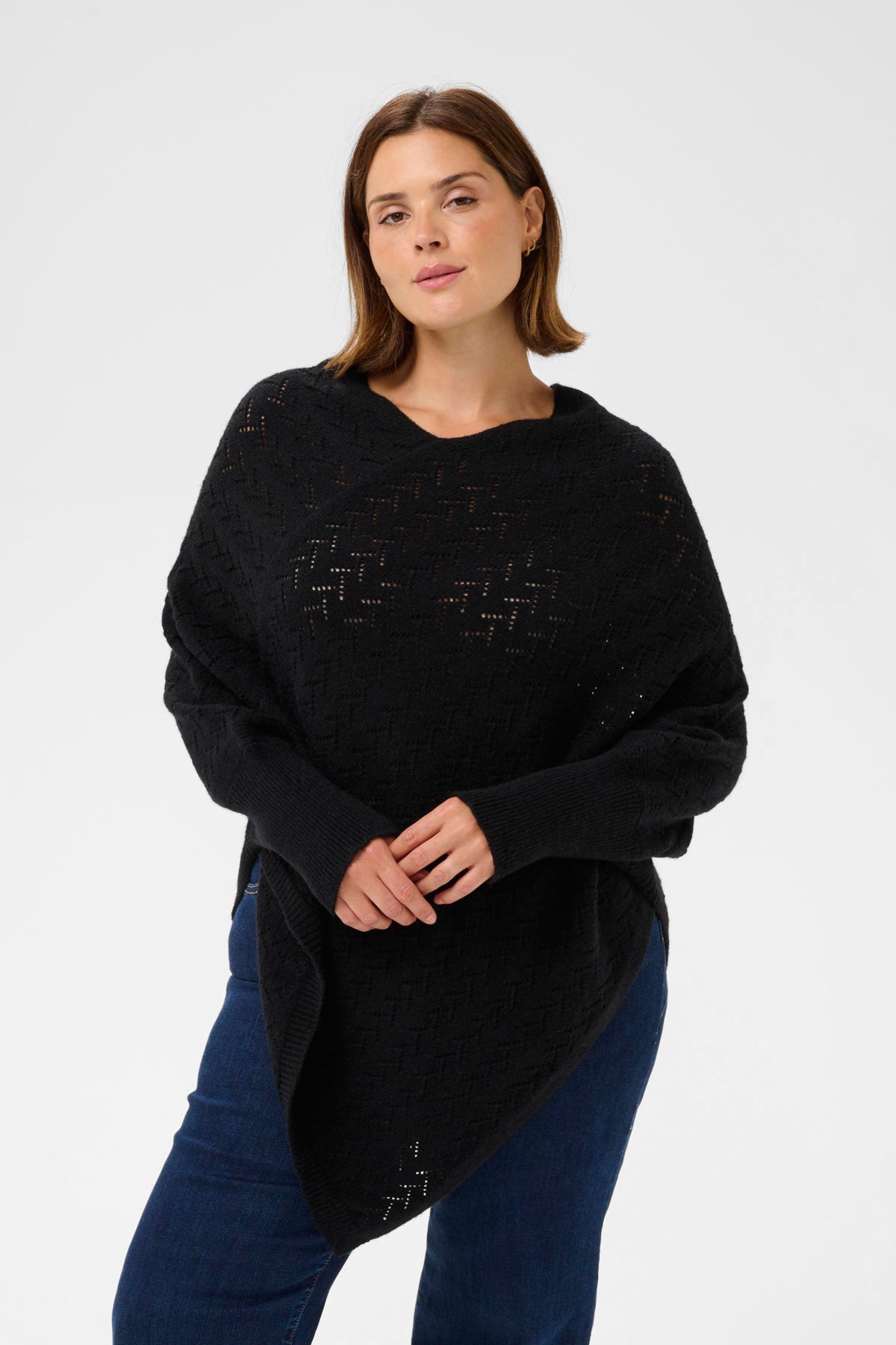 KColina Poncho Svart deep