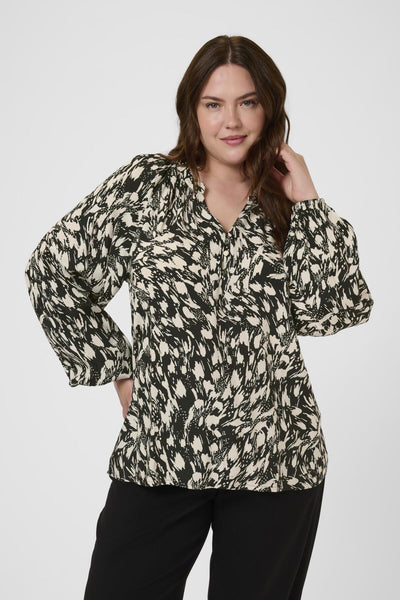 KCjamia Blouse Black/Turtledove Graphic - 108 - 10583775 Thumbnail