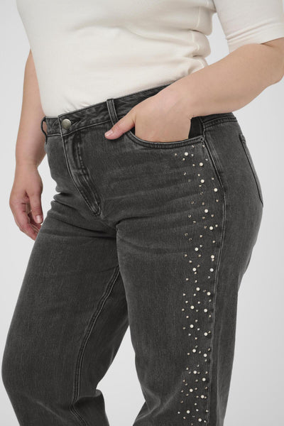 KCpetri Straight Jeans Grå vintage-tvätt - 108531 - 10583783 Thumbnail