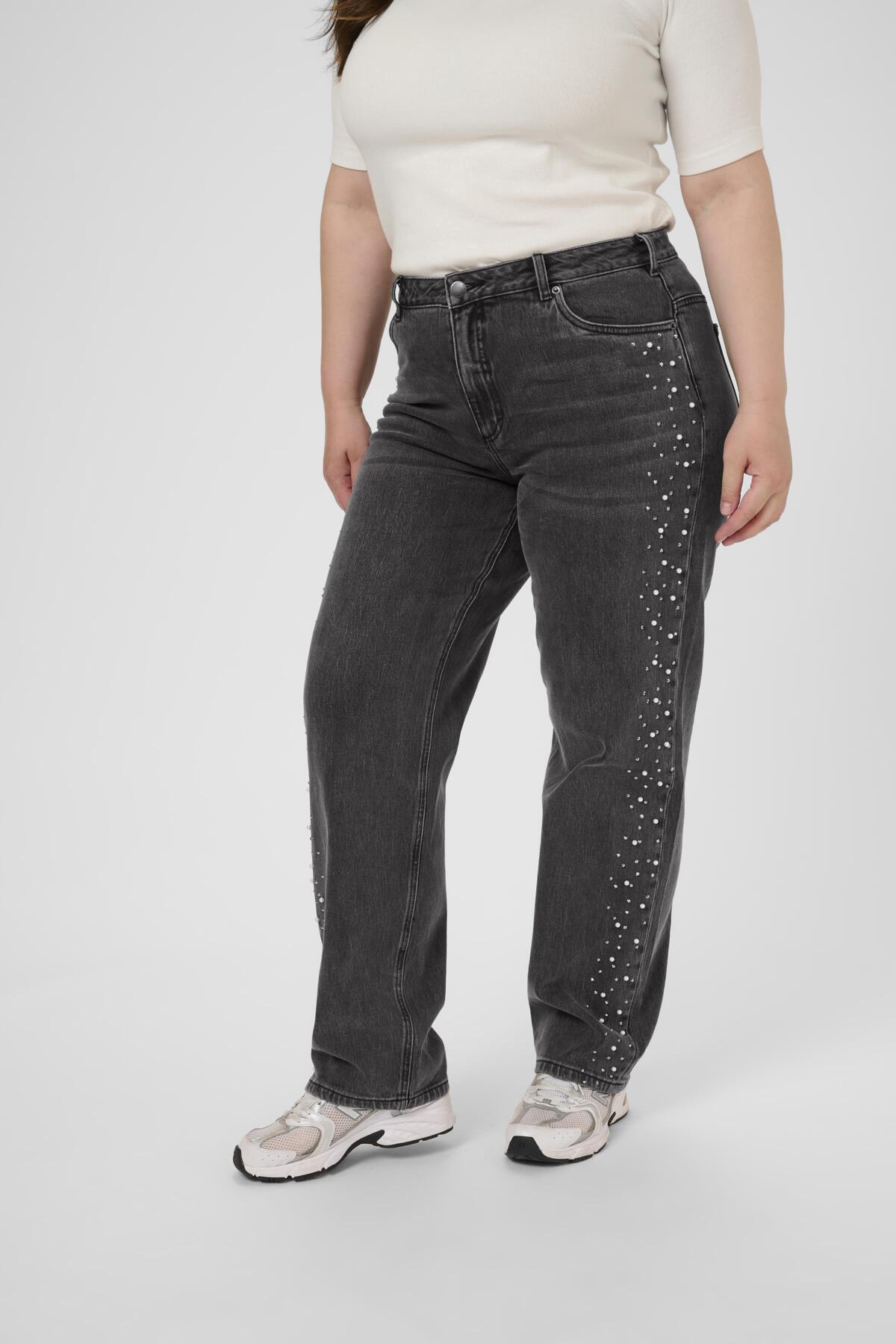KCpetri Straight Jeans Grå vintage-tvätt - 108531 - 10583783