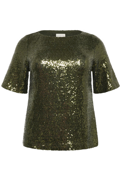 KCmirana Sequin Blouse Ivy Green - 190512 - 10583819 Thumbnail