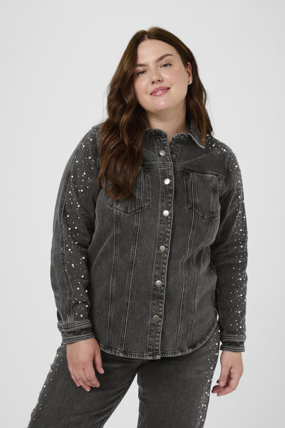 KCpetri Denimjacka Grå vintage tvätt - 108531 - 10583825 Thumbnail