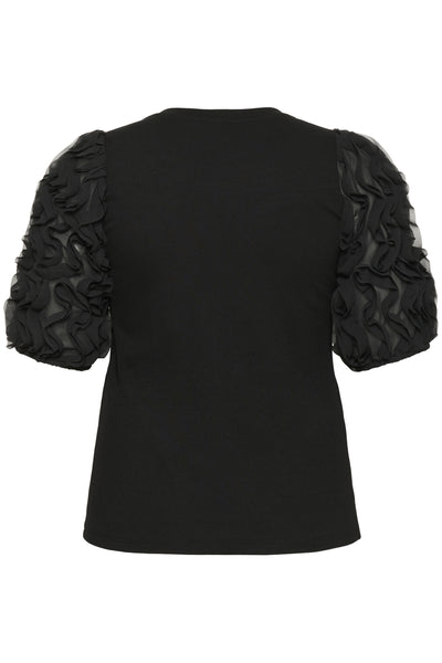 KClucinda Frill T-Shirt Black Deep - 100121 - 10583840 Thumbnail