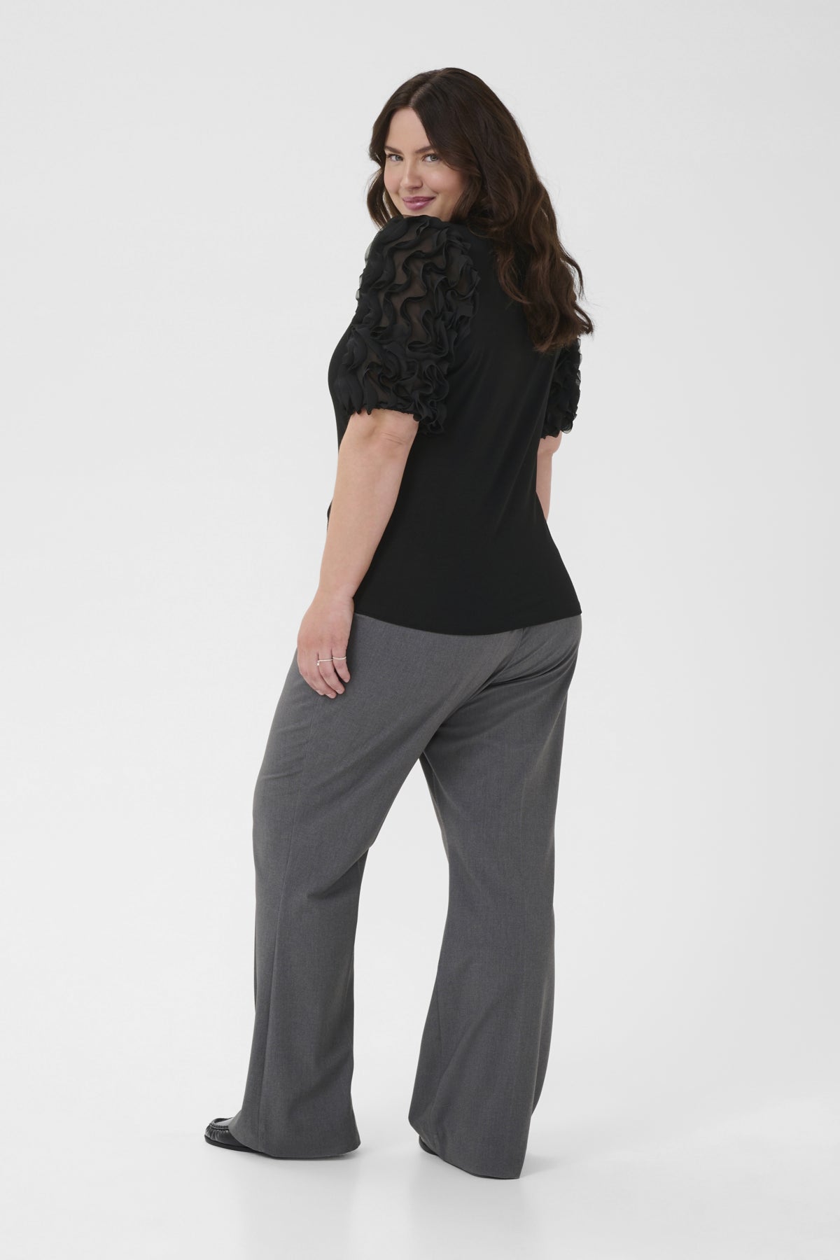 KClucinda Frill T-Shirt Black Deep - 100121 - 10583840