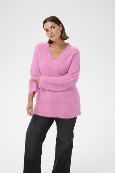 KCemilia Pullover Pink Power Melange - 1621181 - 10583919 Thumbnail