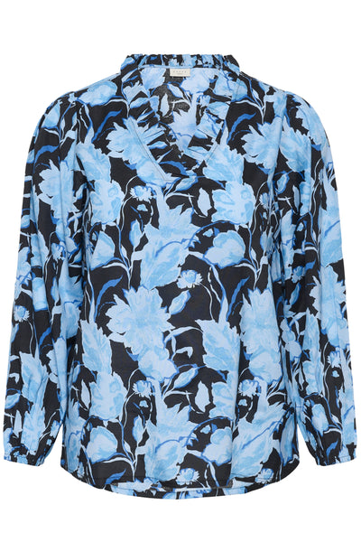 KCsasja Blus Blue Snake Flower - 108753 - 10583931 Thumbnail