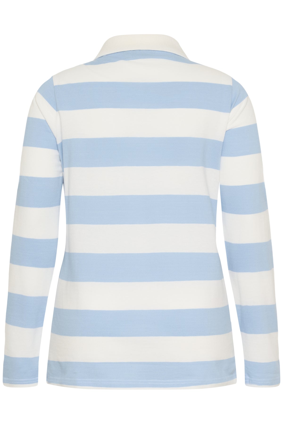 KCmiana Polo LS T-Shirt Chalk med pudderblå rand - 10583934